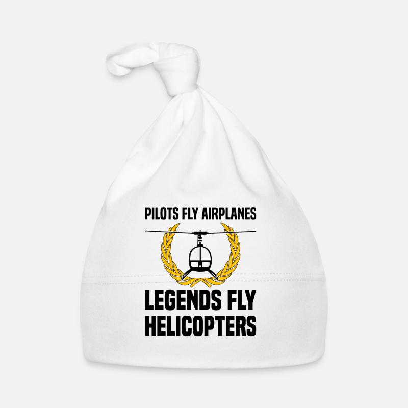 Pilot Helicopter Helicopter Slogan Hobby Pilot Organic Baby Cap