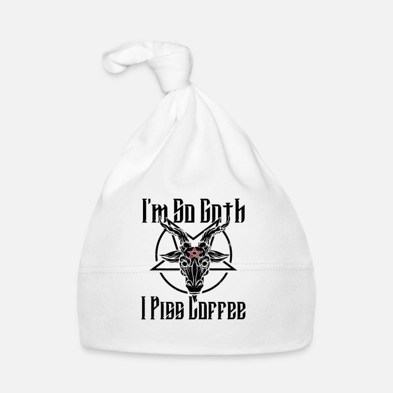 Satan Beelzebub Devil Gothic Pentagram Mystical Organic Baby Cap