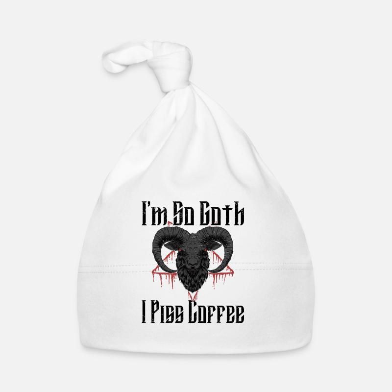 Satan Beelzebub Devil Gothic Pentagram Mystical Organic Baby Cap