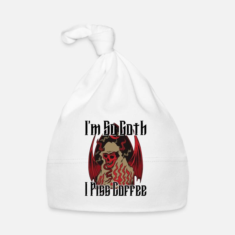 Satan Beelzebub Devil Gothic Pentagram Mystical Organic Baby Cap