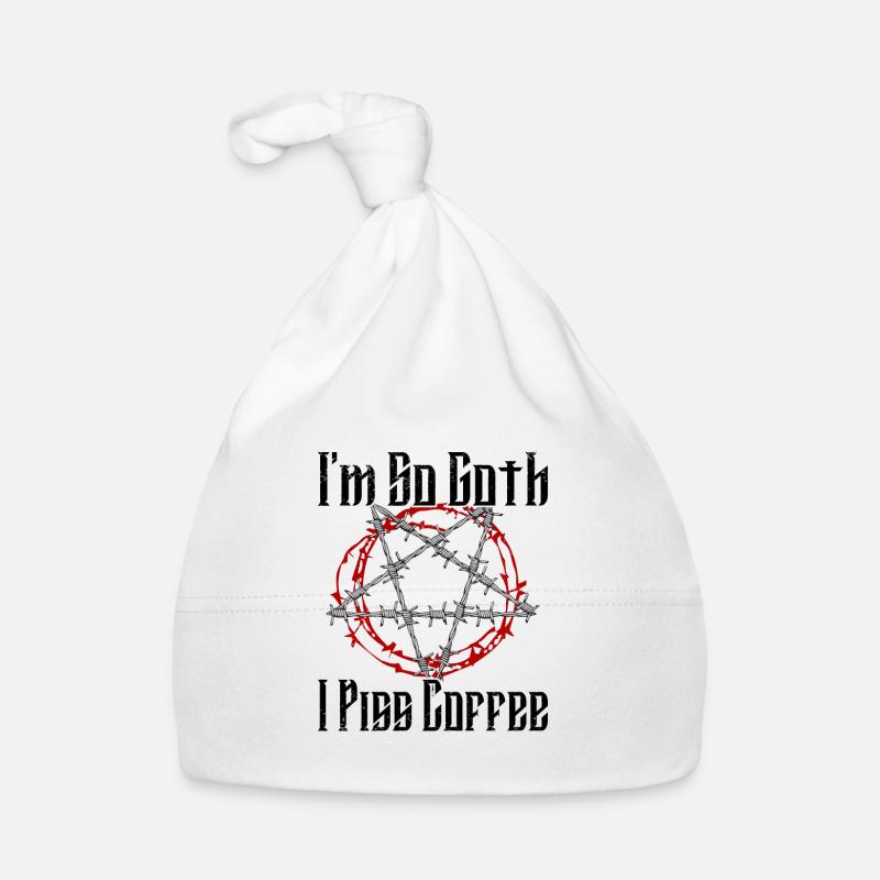 Satan Beelzebub Devil Gothic Pentagram Mystical Organic Baby Cap