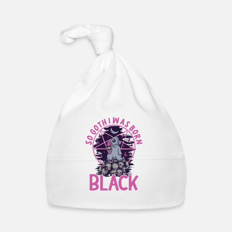 Satan Beelzebub Devil Gothic Pentagram Mystical Organic Baby Cap