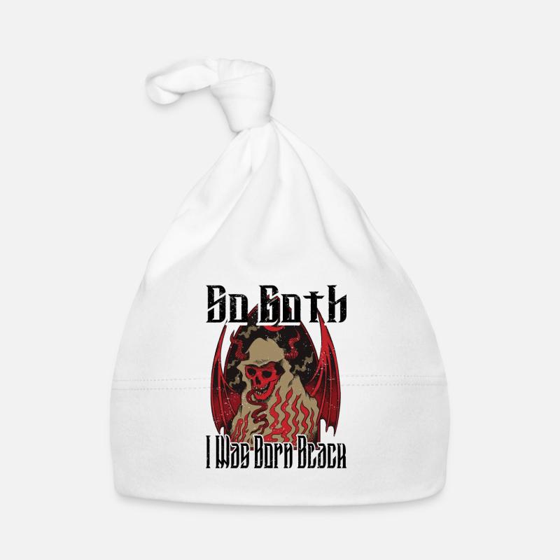 Satan Beelzebub Devil Gothic Pentagram Mystical Organic Baby Cap