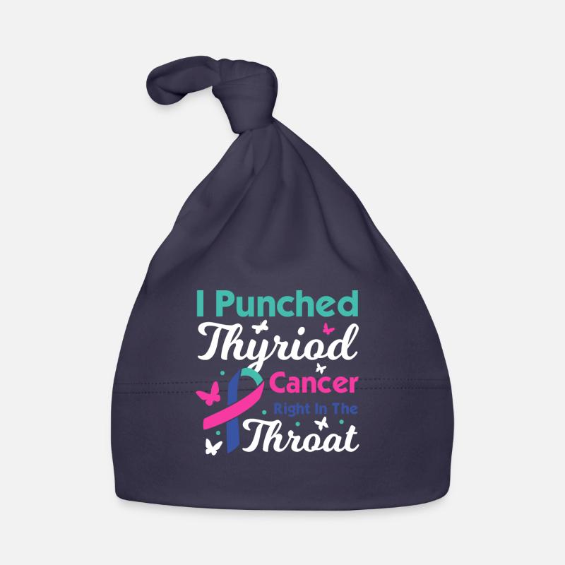 Thyroid Cancer Awareness Organic Baby Cap