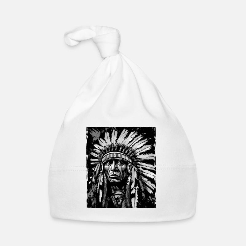 Apache Indianer Häuptling Totenkopf Baby Bio-Mütze
