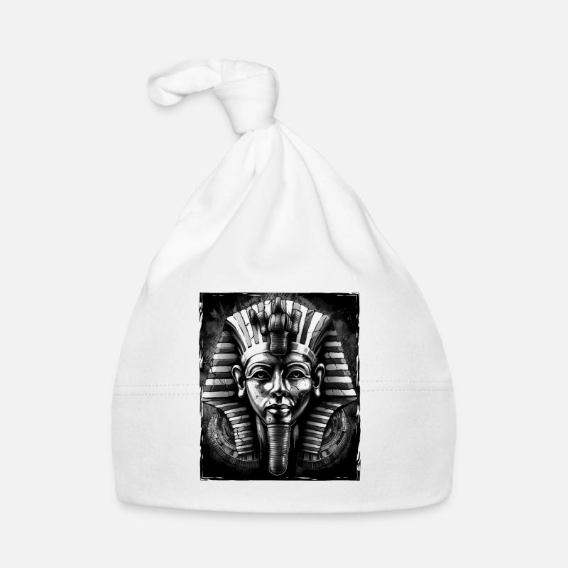 Portrait de Pharaon - Bonnet bio Bébé - blanc