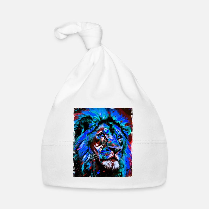 Lion Portrait Bonnet bio Bébé