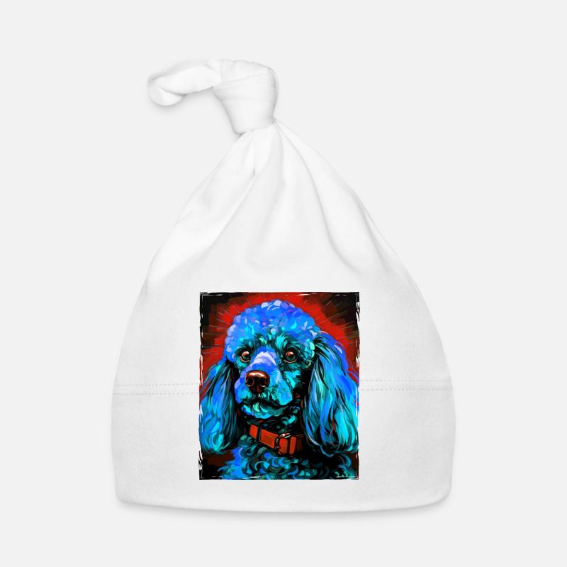 Caniche chien portrait Bonnet bio Bébé