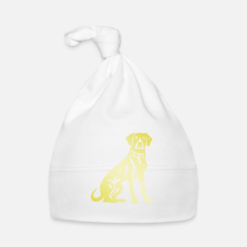 Silhouette de chien dalmatien Bonnet bio Bébé