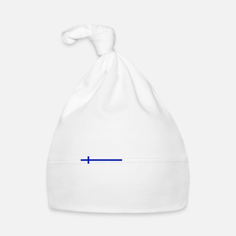 Finnland Flagge Baby Bio-Mütze