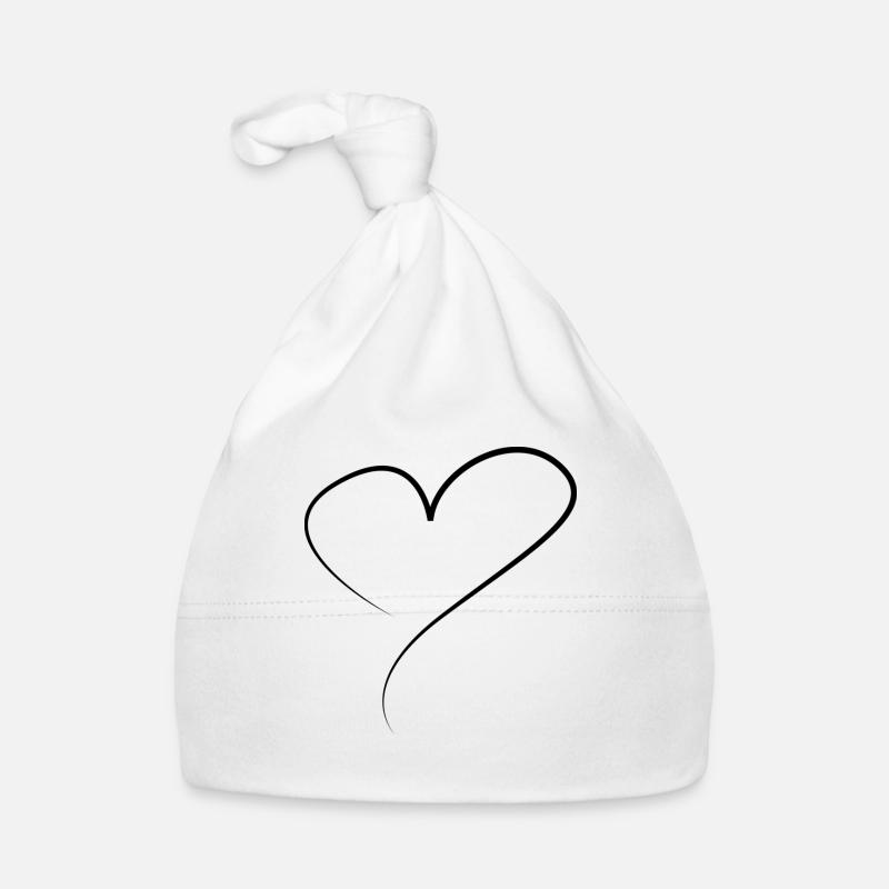 herz Baby Bio-Mütze