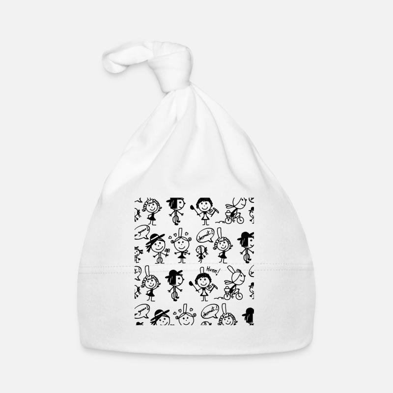 small Breton characters Organic Baby Cap