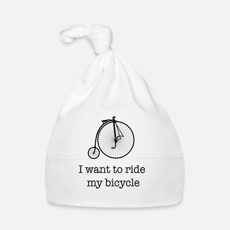 Je veux monter mon vélo / idée cadeau Bonnet bio Bébé