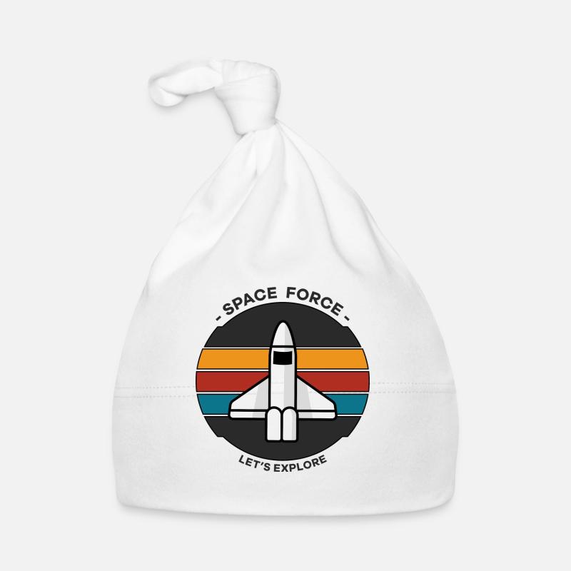Space Force - Organic Baby Cap - white