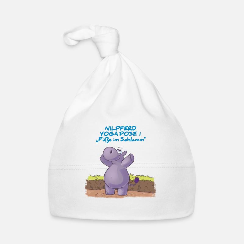 Inge Hippo Yoga Pose 1 « Les pieds dans la boue » Bonnet bio Bébé