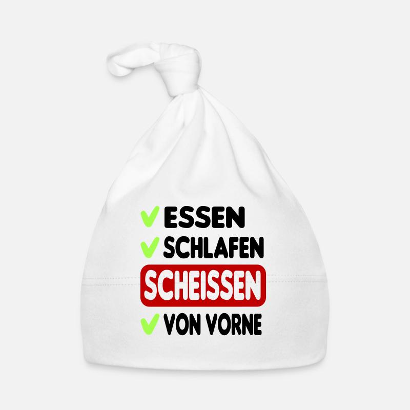 Eat Sleep Poop Repeat Esssen Schlafen Scheissen Baby Bio-Mütze
