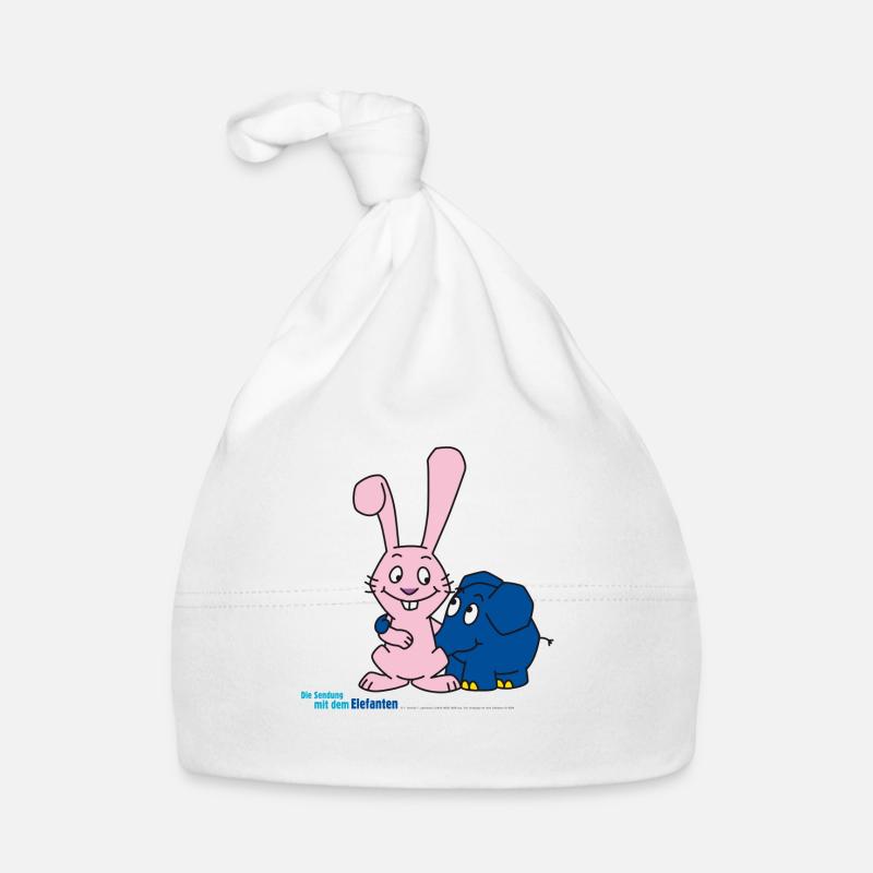 L’éléphant et le lièvre Bonnet bio Bébé