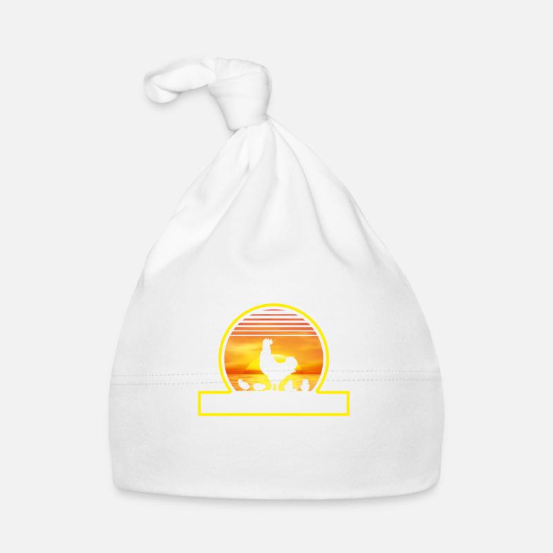 I Raise Tiny Dinosaurs Chicken Lover Paleontology Bonnet bio Bébé