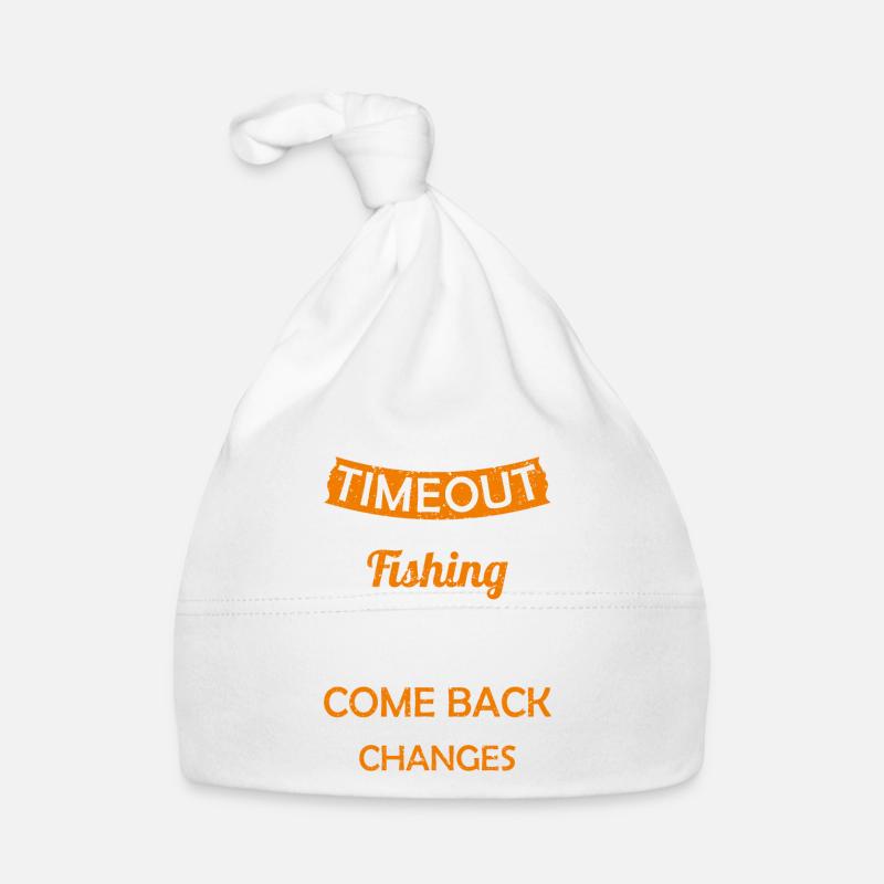 I Need A Timeout Send Me Fishing Hilarious Fisherm Bonnet bio Bébé