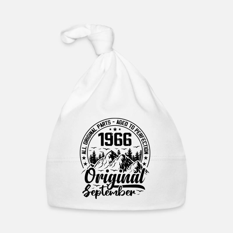 1966 September Original Geschenk zum 58-jährigen Jubiläum Baby Bio-Mütze