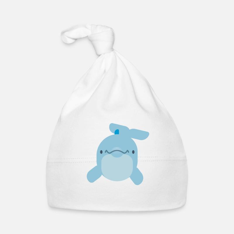 Dolphin Organic Baby Cap