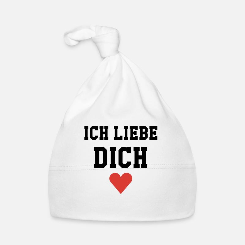 Ich liebe Dich Baby Bio-Mütze