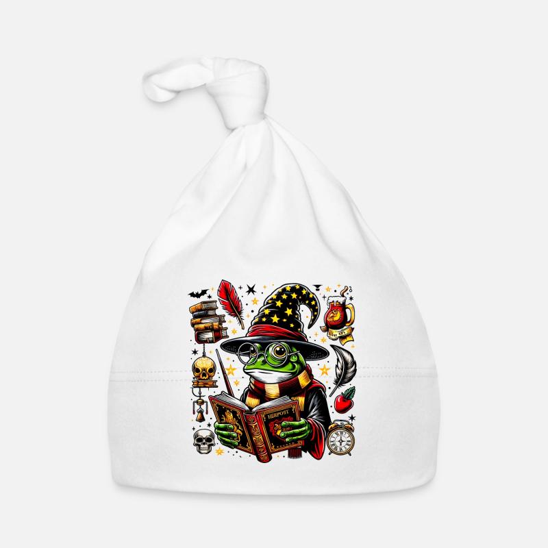 Frog Magician Magic Funny Animals Organic Baby Cap