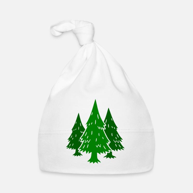 Forêt Conifères Sapins Épicéas Bonnet bio Bébé