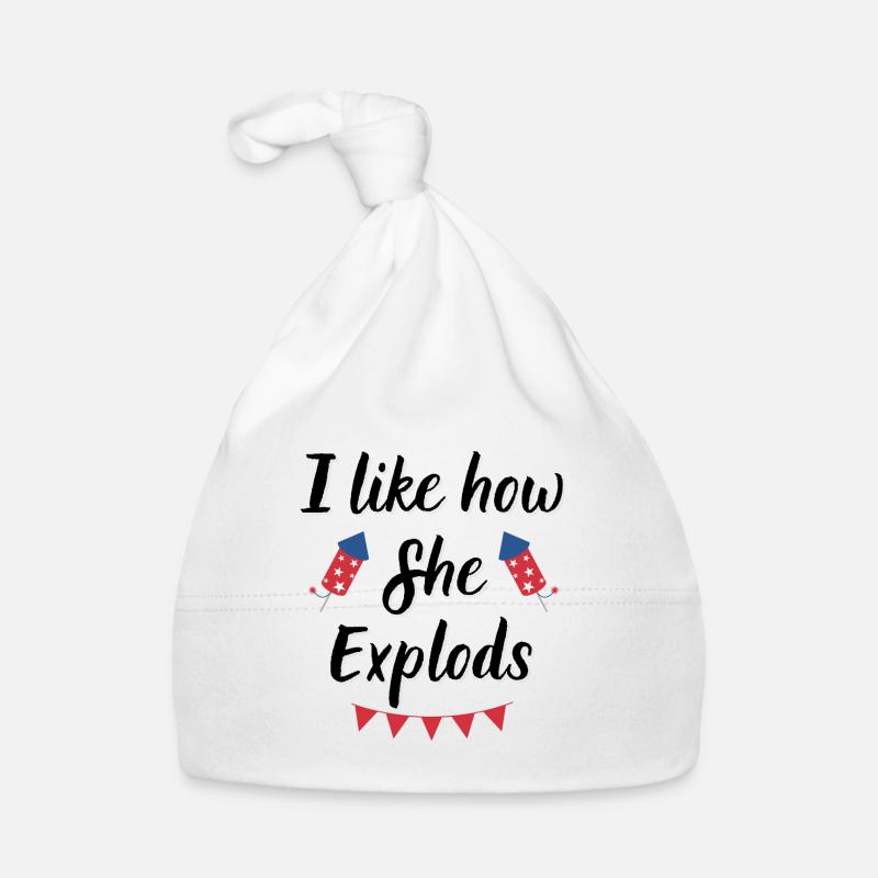 J’aime comment elle explose drôle 4th of July Bonnet bio Bébé