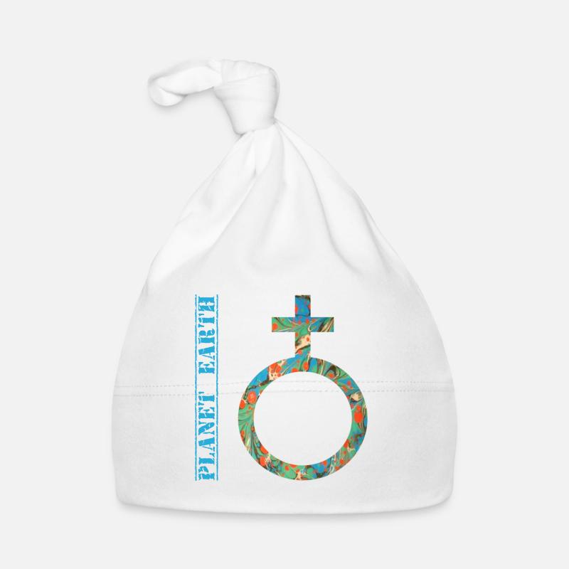 planet earth e 4 Organic Baby Cap