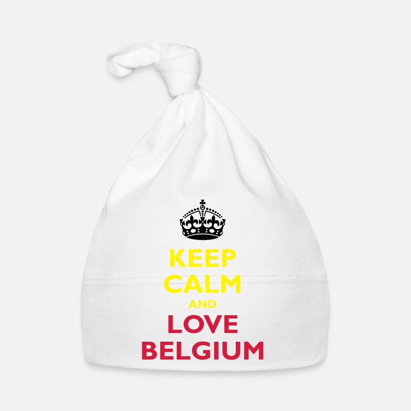 Keep Calm & Love Belgium Organic Baby Cap