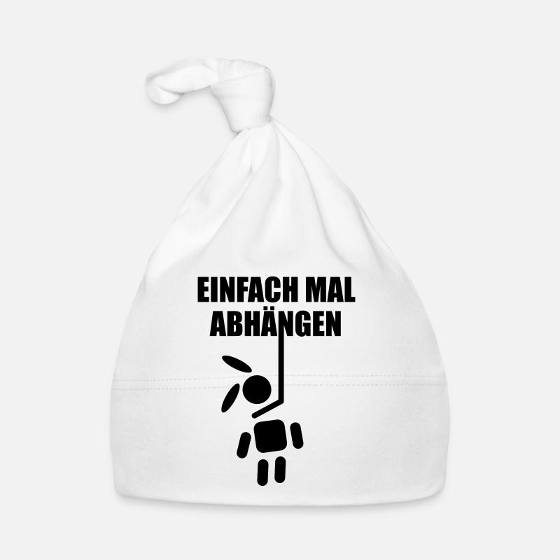 Rabbit bunny rabbit easter bunny gallows Haengk - Organic Baby Cap - white