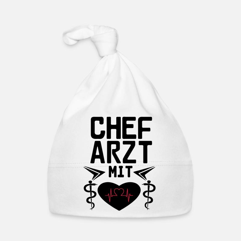 Chefarzt mit Herz Geschenk Baby Bio-Mütze