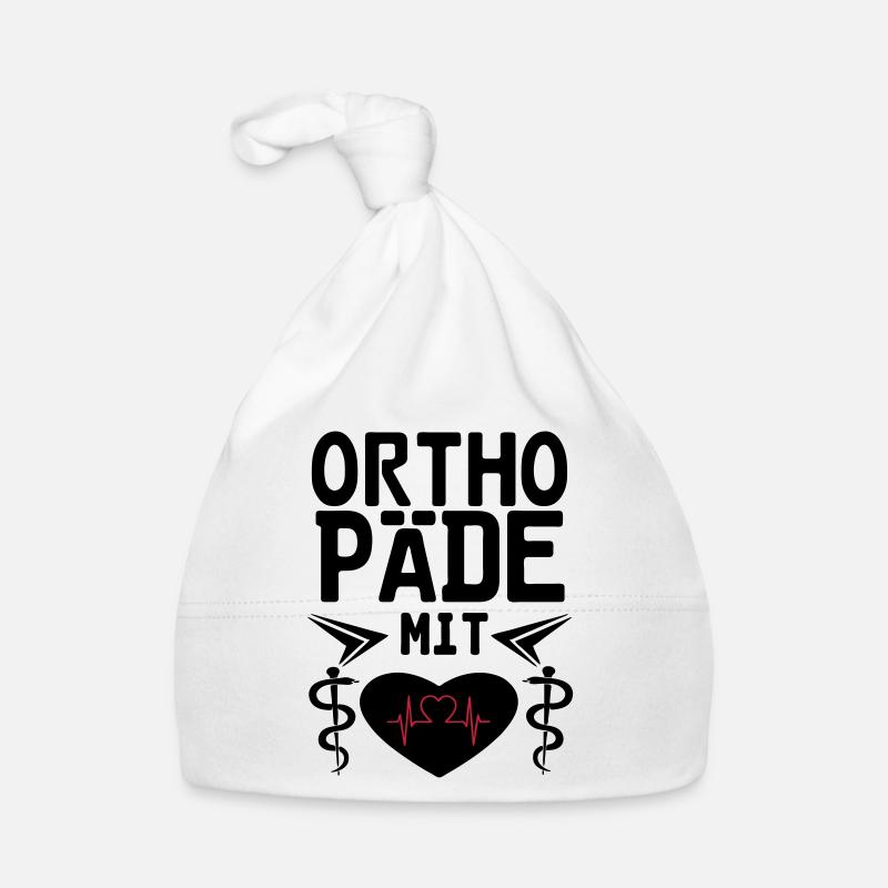 Orthopäde mit Herz Geschenk Baby Bio-Mütze