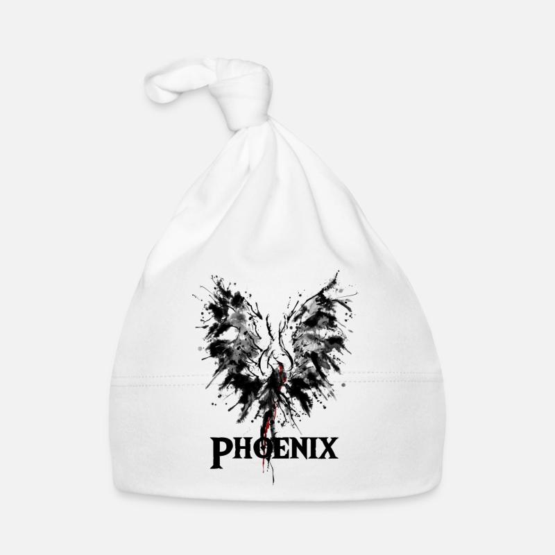Phoenix from the ashes drawing gift idea Organic Baby Cap