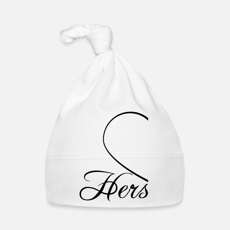 Hers ihre mann ehemann Herz halbiert halbes Baby Bio-Mütze