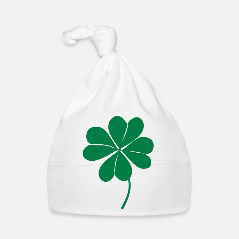 klee mit 4 blaettern Baby Bio-Mütze