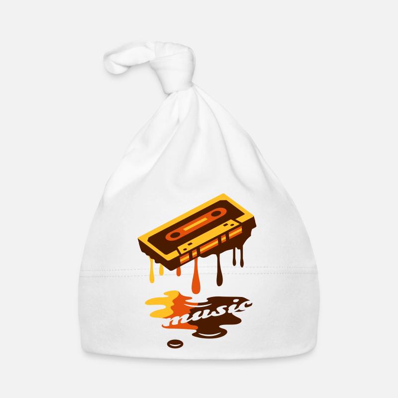 cooles Retro Liquid Musikkassetten Graffiti Design Baby Bio-Mütze
