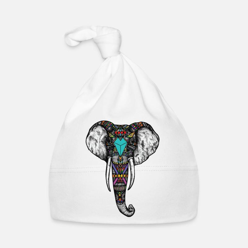 Indischer Elefant Baby Bio-Mütze