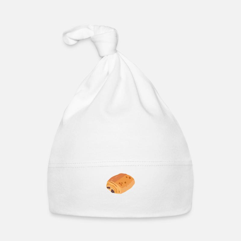 On dit chocolatine - Bonnet bio Bébé - blanc