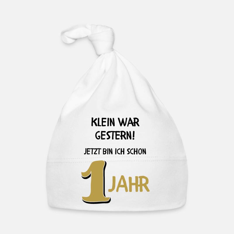 Geburtstagsgeschenk 1. Geburtstag Baby Bio-Mütze