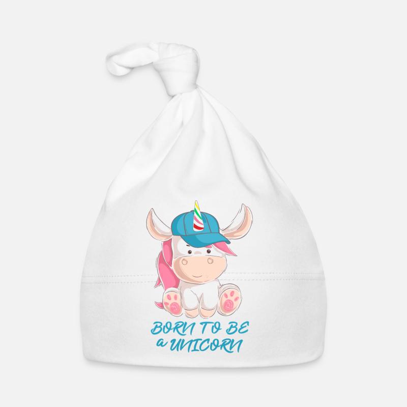 Zum Einhorn geboren Baby Bio-Mütze