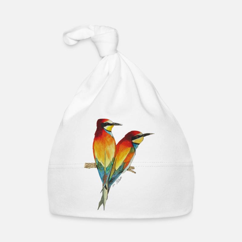 Guêpiers Oiseaux Oiseau de paradis Bonnet bio Bébé