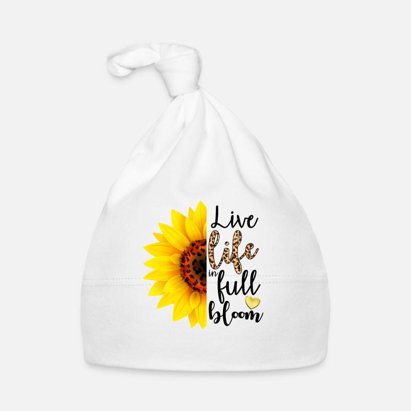 Lebe das Leben in voller Blüte Baby Bio-Mütze