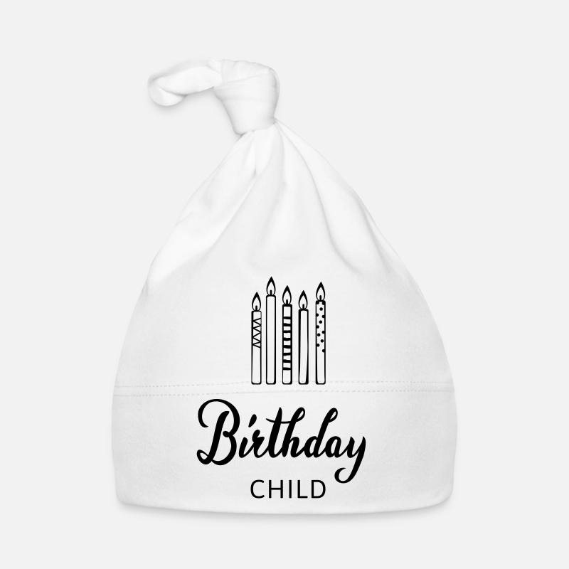 Birthday Child - Bonnet bio Bébé - blanc