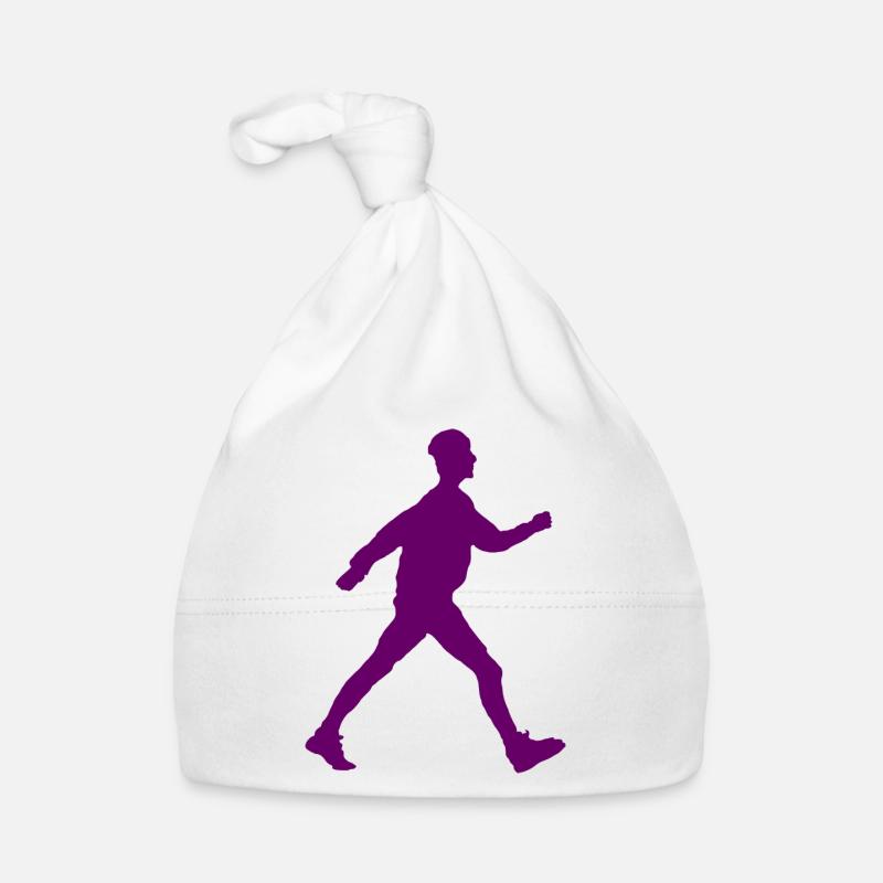 Walker shadow image purple Organic Baby Cap