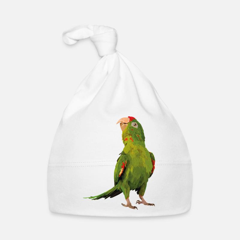 red-fronted parakeet Organic Baby Cap