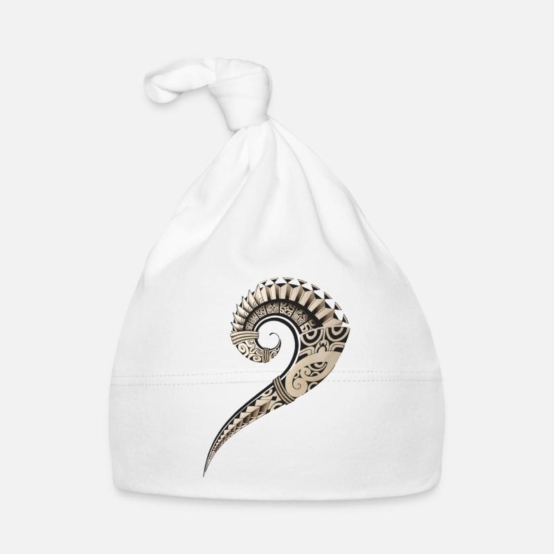 Polynesian hook ribs Organic Baby Cap