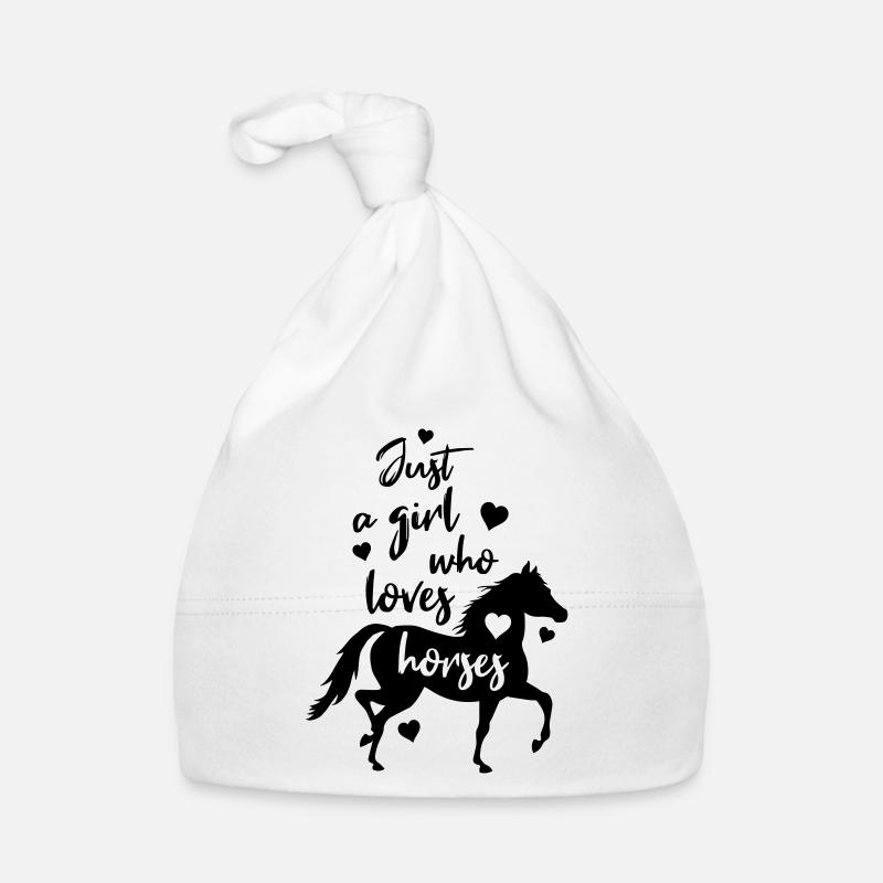 Chevaux Amour Bonnet bio Bébé