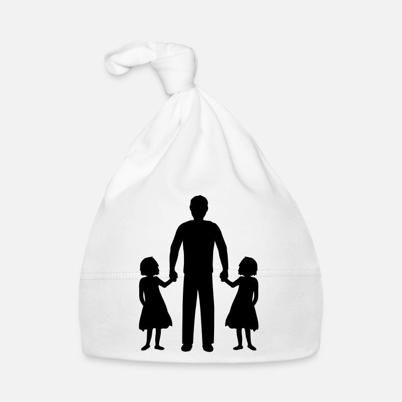Papa Töchter Zwillinge Baby Bio-Mütze